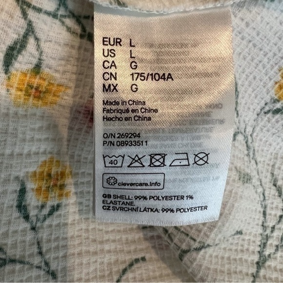 H&M Divided Dress womens size large sleeveless floral short - Picture 10 of 10